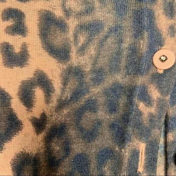 Sz Large Rebecca a Taylor Cheetah pink cardigan - Picture 5 of 13